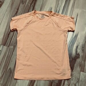 Athleta Girl Sunburst UPF Tee Orange Size L/12 Active Length Short Sleeve Shirt